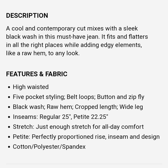 Cropped Wide Leg High Rise Jeans Express - Picture 5 of 5